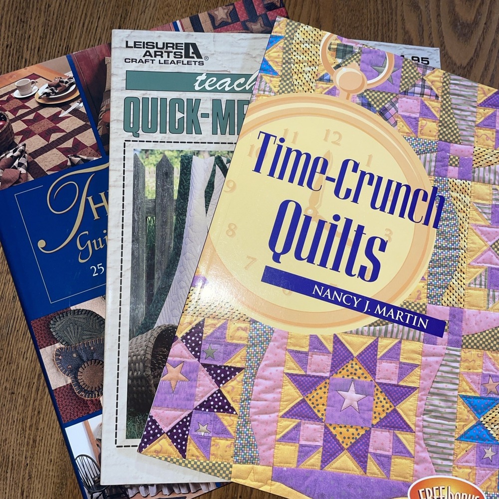 Beginner-Moderate Quilting Books - Quick Method, Time Crunch, Weekend Quilters
